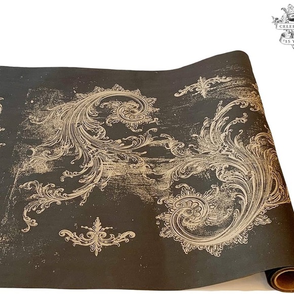 Hester and Cook Paper Table Runner Black Archival Disposable Wide American Made - Picture 2 of 8